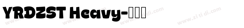 YRDZST Heavy字体转换
